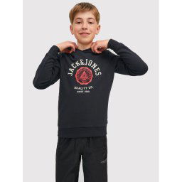 Jack&Jones Junior Pulóver Logo 12212287 Fekete Regular Fit