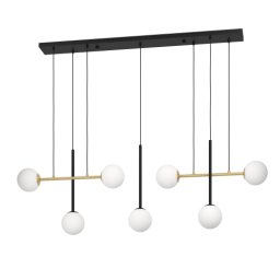 LED lámpa , függeszték , mennyezeti , 7xE14 foglalat , fehér , EGLO , PAZ , 390178