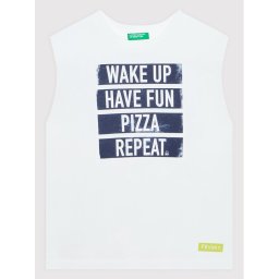 United Colors Of Benetton Felső 3096CH009 Fehér Regular Fit