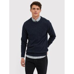 Selected Homme Sweater New Coban 16079780 Sötétkék Regular Fit