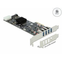 PCIe x4 kártya - 4 USB 3.2 Gen 1 Type-A
