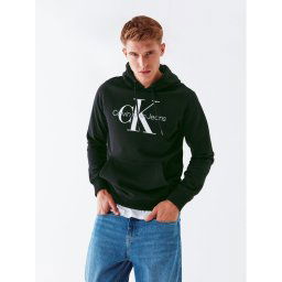 Calvin Klein Jeans Pulóver J30J320934 Fekete Regular Fit