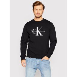 Calvin Klein Jeans Pulóver J30J320933 Fekete Regular Fit