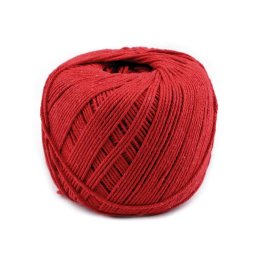 Makramé pamut zsinór, 500g, piros