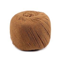 Makramé pamut zsinór, 500g, barna