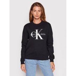 Calvin Klein Jeans Pulóver J20J219140 Fekete Regular Fit