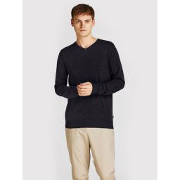 Jack&Jones Sweater Emil 12208365 Fekete Regular Fit