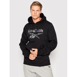 Reebok Pulóver Identity Big Logo HE8174 Fekete Regular Fit
