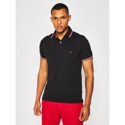 Tommy Hilfiger Pólóing MW0MW13080 Fekete Slim Fit