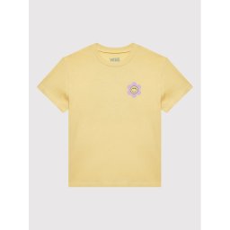 Vans Póló Radically Happy Crew VN0A7YVK Sárga Regular Fit