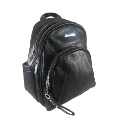 Silvia Rosa fekete műbőr hátitáska 5669