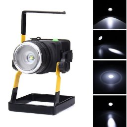 Hordozható, akkumulátoros LED reflektor (30W - zoom funkcióval)