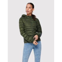ONLY Pehelykabát Tahoe 15156569 Zöld Regular Fit