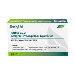 Beright Covid-19 Ag orrlyukpálcás gyorsteszt otthoni felhasználásra 1x