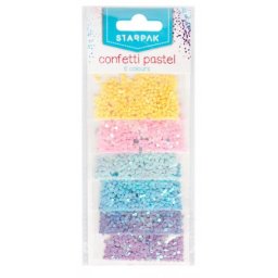 Színes pasztel konfetti - AKCIÓ