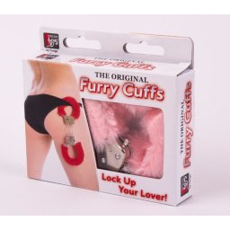 Metal Handcuff with Plush Pink - bilincs