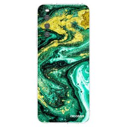 Átlátszó szilikon tok az alábbi mobiltelefonokra Sony Xperia 10 IV 5G - Green Gold