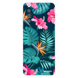 Átlátszó szilikon tok az alábbi mobiltelefonokra Sony Xperia 10 IV 5G - Pink Monstera