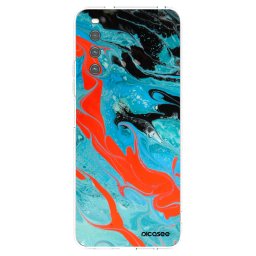 Átlátszó szilikon tok az alábbi mobiltelefonokra Sony Xperia 10 IV 5G - Blue Magma