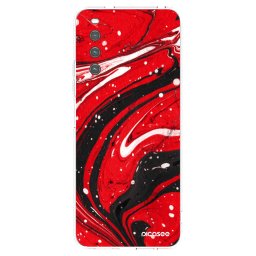 Átlátszó szilikon tok az alábbi mobiltelefonokra Sony Xperia 10 IV 5G - Red black