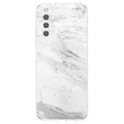 Átlátszó szilikon tok az alábbi mobiltelefonokra Sony Xperia 10 IV 5G - White marble