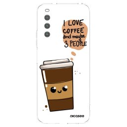 Átlátszó szilikon tok az alábbi mobiltelefonokra Sony Xperia 10 IV 5G - Cute coffee