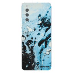 Átlátszó szilikon tok az alábbi mobiltelefonokra Sony Xperia 10 IV 5G - Organic blue
