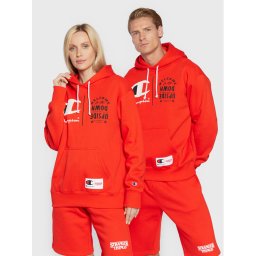 Champion Pulóver STRANGER THINGS Unisex 217780 Piros Regular Fit