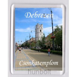 Debrecen Csonka templom hűtőmágnes (műanyag keretes)
