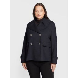 Tommy Hilfiger Curve Átmeneti kabát Cry WW0WW36457 Sötétkék Regular Fit