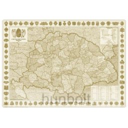 A Magyar Szent korona országai (1:1 600 000), 70x50 cm (B/2) antik, fóliás műanyag léces