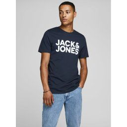 Jack&Jones Póló Corp 12151955 Sötétkék Slim Fit