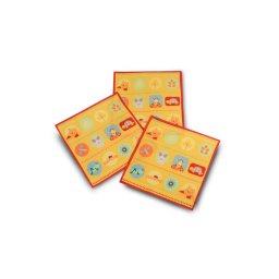 C07 Gyerek textilzsebkendő 3 db - Micimackó narancs