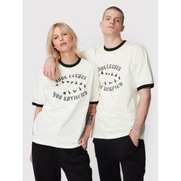 2005 Póló Unisex 2005 X Leeves „Satisfied” Fehér Regular Fit