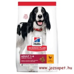 Hill's Canine Adult Chicken Medium 14kg csirkés kutyatáp