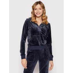 Juicy Couture Pulóver Robertson JCAP176 Sötétkék Slim Fit