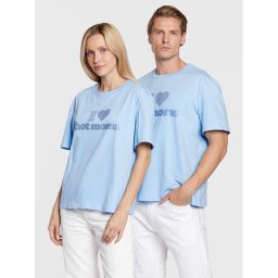 2005 Póló Unisex Hot Moms Kék Relaxed Fit