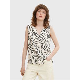 Tom Tailor Blúz 1031663 Bézs Regular Fit