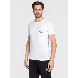 Calvin Klein Jeans Póló J30J320936 Fehér Slim Fit