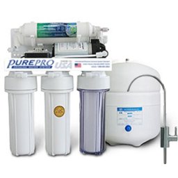 PurePro RO105P fordított ozmózis víztisztító berendezés nyomásfokozóval ()