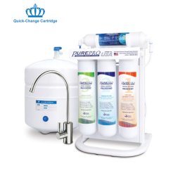 PurePro ERS-105P fordított ozmózis víztisztító berendezés nyomásfokozóval ()