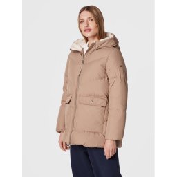 Tommy Hilfiger Pehelykabát Chevron Sorona WW0WW36211 Bézs Relaxed Fit