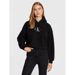 Calvin Klein Jeans Polár kabát J20J219762 Fekete Relaxed Fit