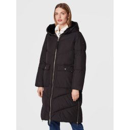 Tommy Hilfiger Pehelykabát Chevron Sorona WW0WW36210 Fekete Relaxed Fit