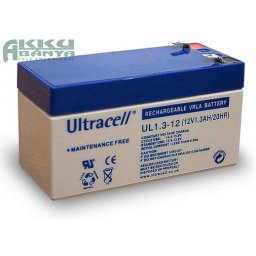 ULTRACELL 12V 1,3Ah akkumulátor UL1,3-12 AU-12013
