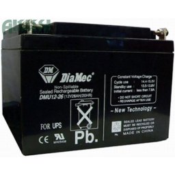 DIAMEC 12V 26Ah akkumulátor DM12-26