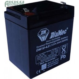 DIAMEC 12V 4,5Ah akkumulátor DM12-4.5
