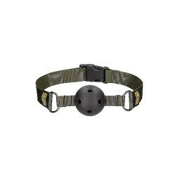 Ouch!Breathable Ball Gag - Army Theme - Green szájpecek
