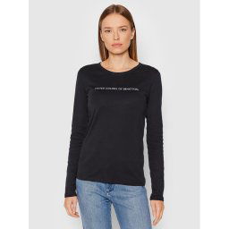 United Colors Of Benetton Blúz 3GA2E16G0 Fekete Regular Fit