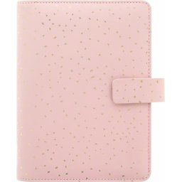 FILOFAX Kalendárium, gyűrűs, betétlapokkal, pocket méret, FILOFAX, "Confetti", rózsakvarc
